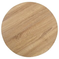 vidaXL bistroolaud, helepruun, 60 cm, MDF hind ja info | Köögi- ja söögilauad | kaup24.ee