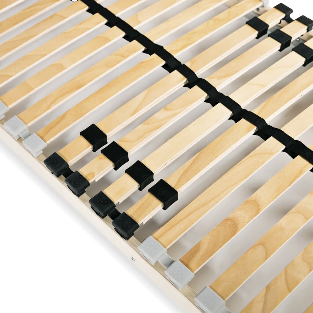 vidaXL lippidega voodi aluspõhi, 28 liistu, 7 piirkonda, 70 x 200 cm hind ja info | Voodipõhjad ja voodijalad | kaup24.ee