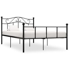 Кровать, металлическая, черная, 160x200 см цена и информация | Кровати | kaup24.ee