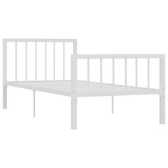 Металлическая кровать (каркас), 90 x 200 см, белая цена и информация | Кровати | kaup24.ee