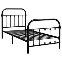 Кровать металлическая, черная, 90x200 см цена и информация | Кровати | kaup24.ee