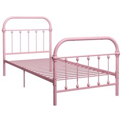 Металлический каркас кровати, 90x200 см, розовый цена и информация | Кровати | kaup24.ee