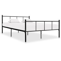 Каркас кровати, металлическая, черный, 140 x 200 см цена и информация | Кровати | kaup24.ee