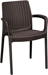 Садовый стул Bali Mono коричневый цена и информация | Садовые стулья, кресла, пуфы | kaup24.ee
