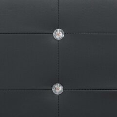 vidaXL voodi madratsiga, must, kunstnahk, 120 x 200 cm hind ja info | Voodid | kaup24.ee