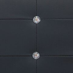 vidaXL voodi madratsiga, must, kunstnahk 140 x 200 cm hind ja info | Voodid | kaup24.ee