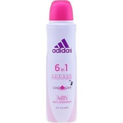 Naiste spreideodorant Adidas 6 in 1 150 ml цена и информация | Дезодоранты | kaup24.ee