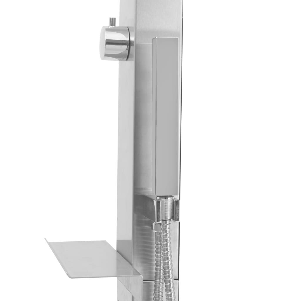 vidaXL aiadušš, roostevaba teras, sirge hind ja info | Komplektid ja dušipaneelid | kaup24.ee