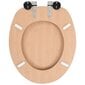 vidaXL WC prill-laud vaikselt sulguv, MDF, bambuse disainiga цена и информация | WC-poti tarvikud | kaup24.ee