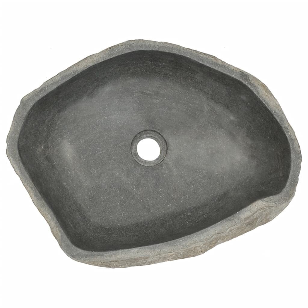 vidaXL kivist valamu, ovaalne 46–52 cm hind ja info | Köögivalamud | kaup24.ee