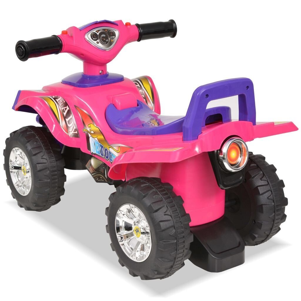 vidaXL laste ATV heli ja valgusega, heleroosa ja lilla цена и информация | Imikute mänguasjad | kaup24.ee