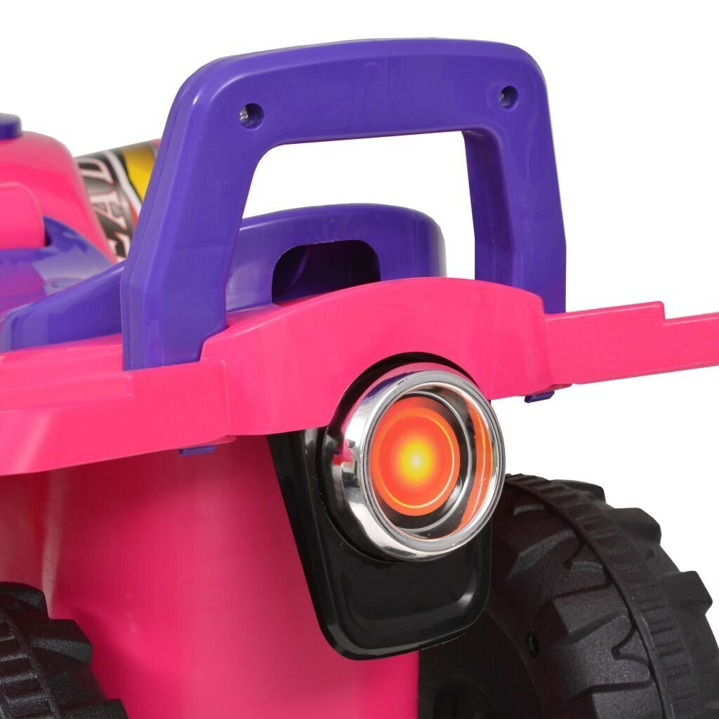 vidaXL laste ATV heli ja valgusega, heleroosa ja lilla цена и информация | Imikute mänguasjad | kaup24.ee