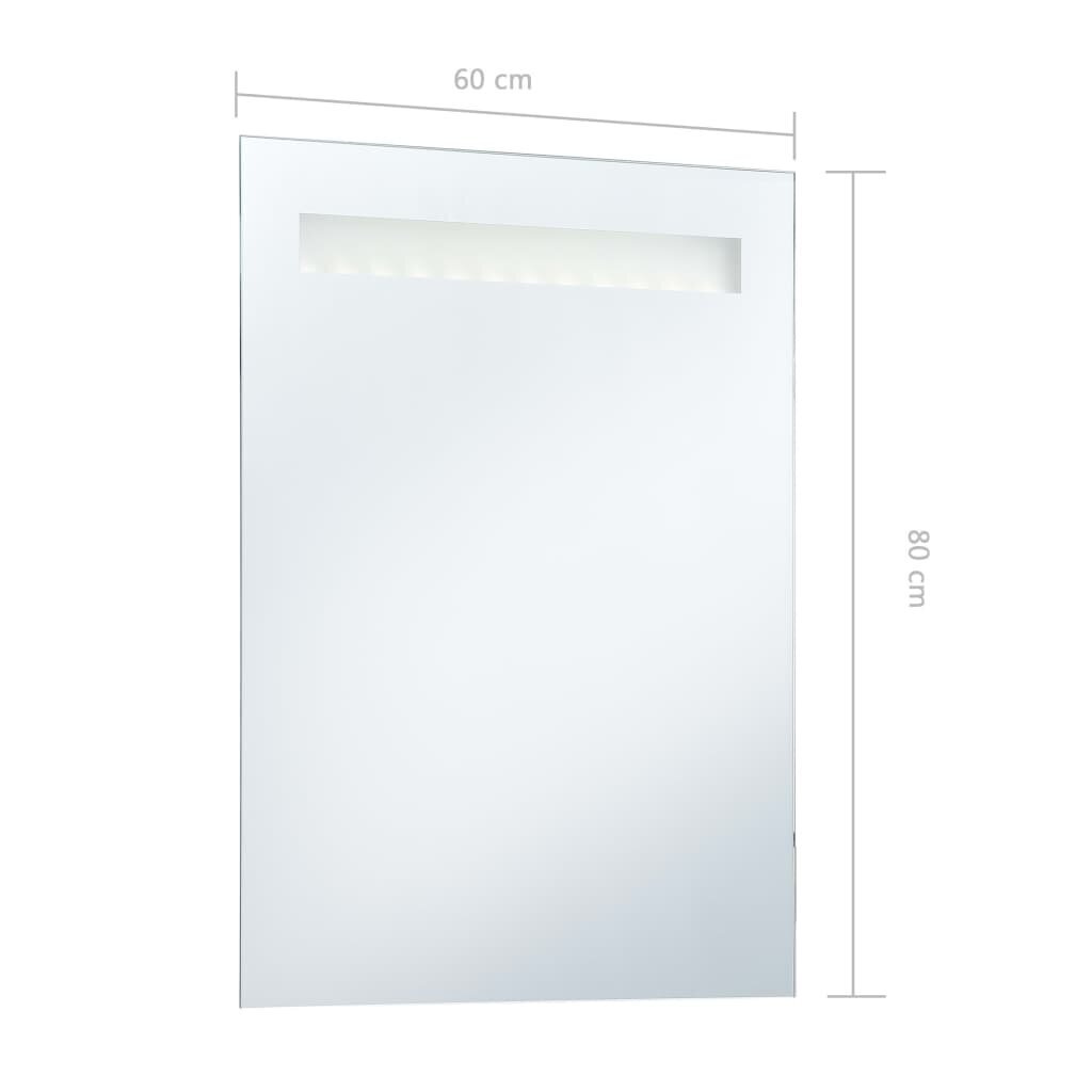 vidaXL vannitoa LED-seinapeegel 60 x 80 cm цена и информация | Peeglid | kaup24.ee