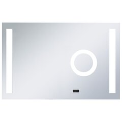 vidaXL vannitoa LED-seinapeegel puutetundliku anduriga 100 x 60 cm цена и информация | Зеркала | kaup24.ee