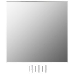 vidaXL seinapeegel, 60 x 60 cm, kandiline, klaasist hind ja info | Peeglid | kaup24.ee