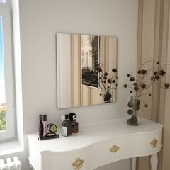 vidaXL seinapeegel, 60 x 60 cm, kandiline, klaasist цена и информация | Подвесные зеркала | kaup24.ee