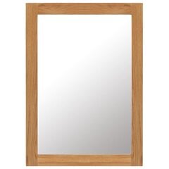 vidaXL peegel, 50 x 70 cm, tammepuit hind ja info | Peeglid | kaup24.ee