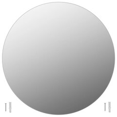 vidaXL raamita peegel, 80 cm, ümmargune, klaasist цена и информация | Зеркальца | kaup24.ee