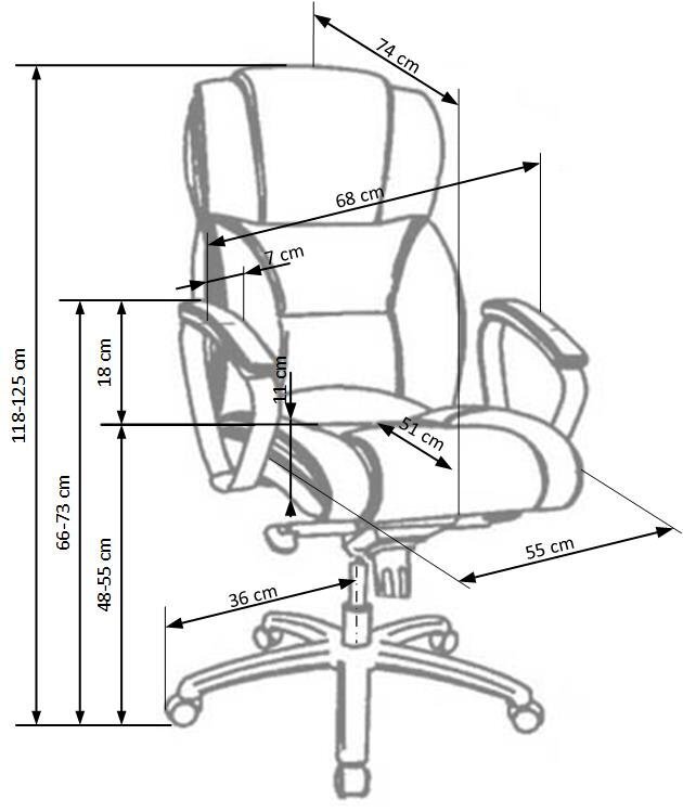 Kontoritool Foster, tumepruun hind ja info | Kontoritoolid | kaup24.ee