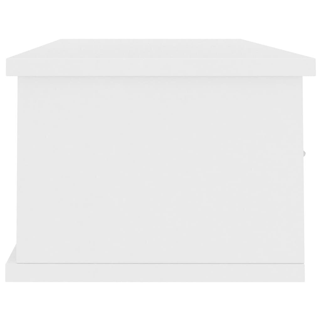 vidaXL seinasahtlid, valge 88x26x18,5 cm puitlaastplaat hind ja info | Riiulid | kaup24.ee