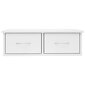 vidaXL seinasahtlid, kõrgläikega valge 60x26x18,5 cm puitlaastplaat hind ja info | Riiulid | kaup24.ee