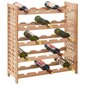 vidaXL veiniriiul 25 pudelile tugevast pähklipuidust 63 x 25 x 73 cm hind ja info | Riiulid | kaup24.ee