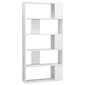 vidaXL raamaturiiul/ruumijagaja valge 80 x 24 x 159 cm puitlaastplaat hind ja info | Riiulid | kaup24.ee