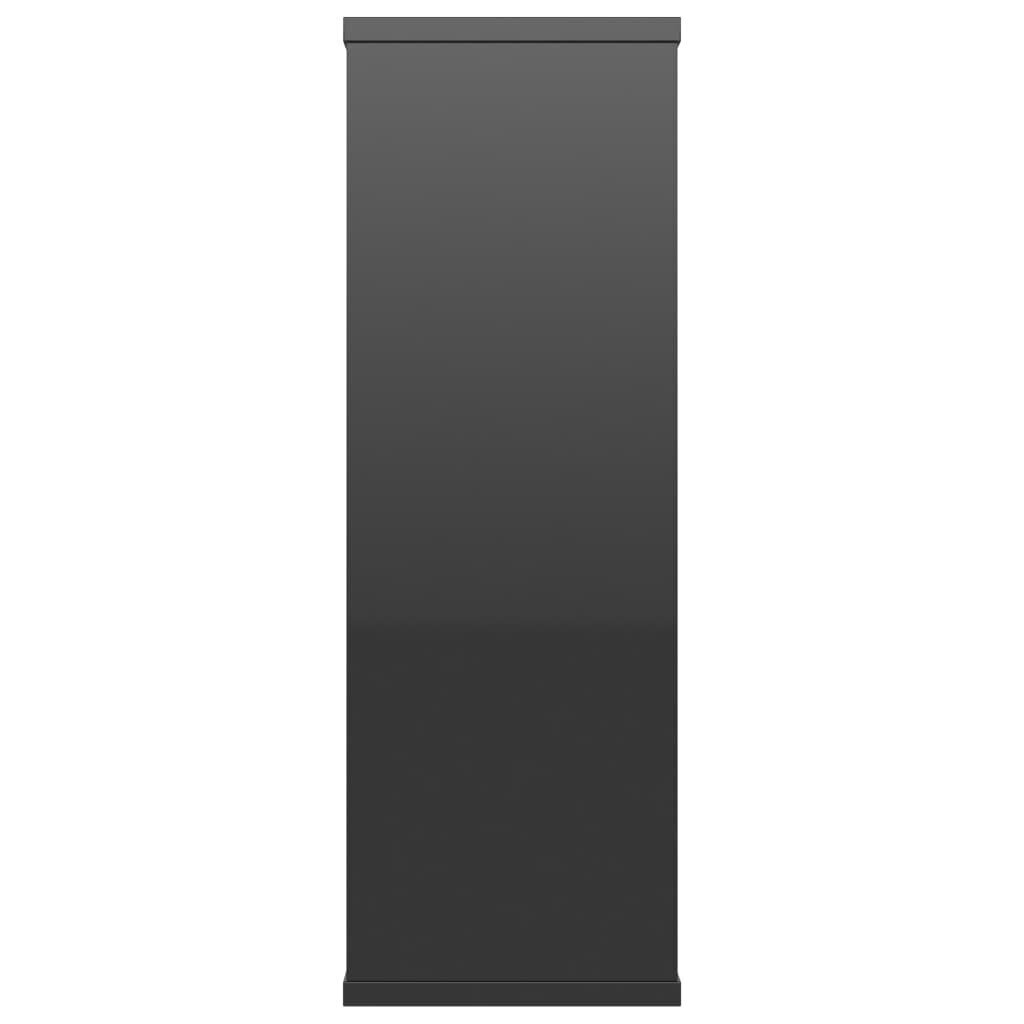vidaXL seinariiulid kõrgläikega must 104 x 20 x 60 cm puitlaastplaat цена и информация | Riiulid | kaup24.ee