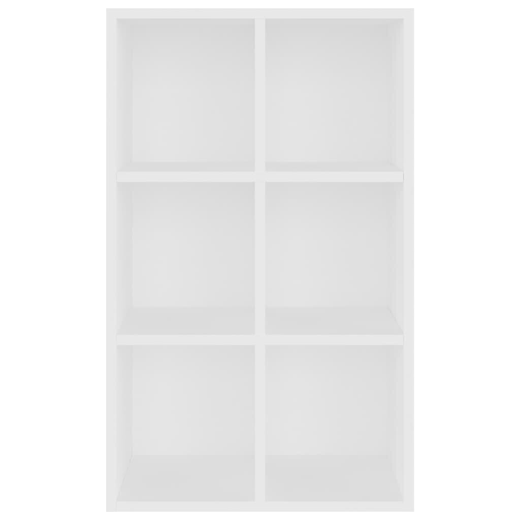 vidaXL raamaturiiul/puhvetkapp, valge, 66 x 30 x 97,8 cm, puitlaastplaat hind ja info | Riiulid | kaup24.ee