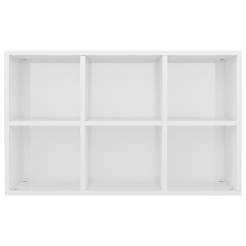 vidaXL raamaturiiul/puhvetkapp, valge, 66x30x97,8 cm, puitlaastplaat hind ja info | Riiulid | kaup24.ee