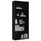 vidaXL 5-korruseline raamaturiiul, must 80x30x189 cm, puitlaastplaat hind ja info | Riiulid | kaup24.ee