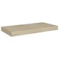 vidaXL seinariiul, tammevärvi, 50 x 23 x 3,8 cm MDF hind ja info | Riiulid | kaup24.ee