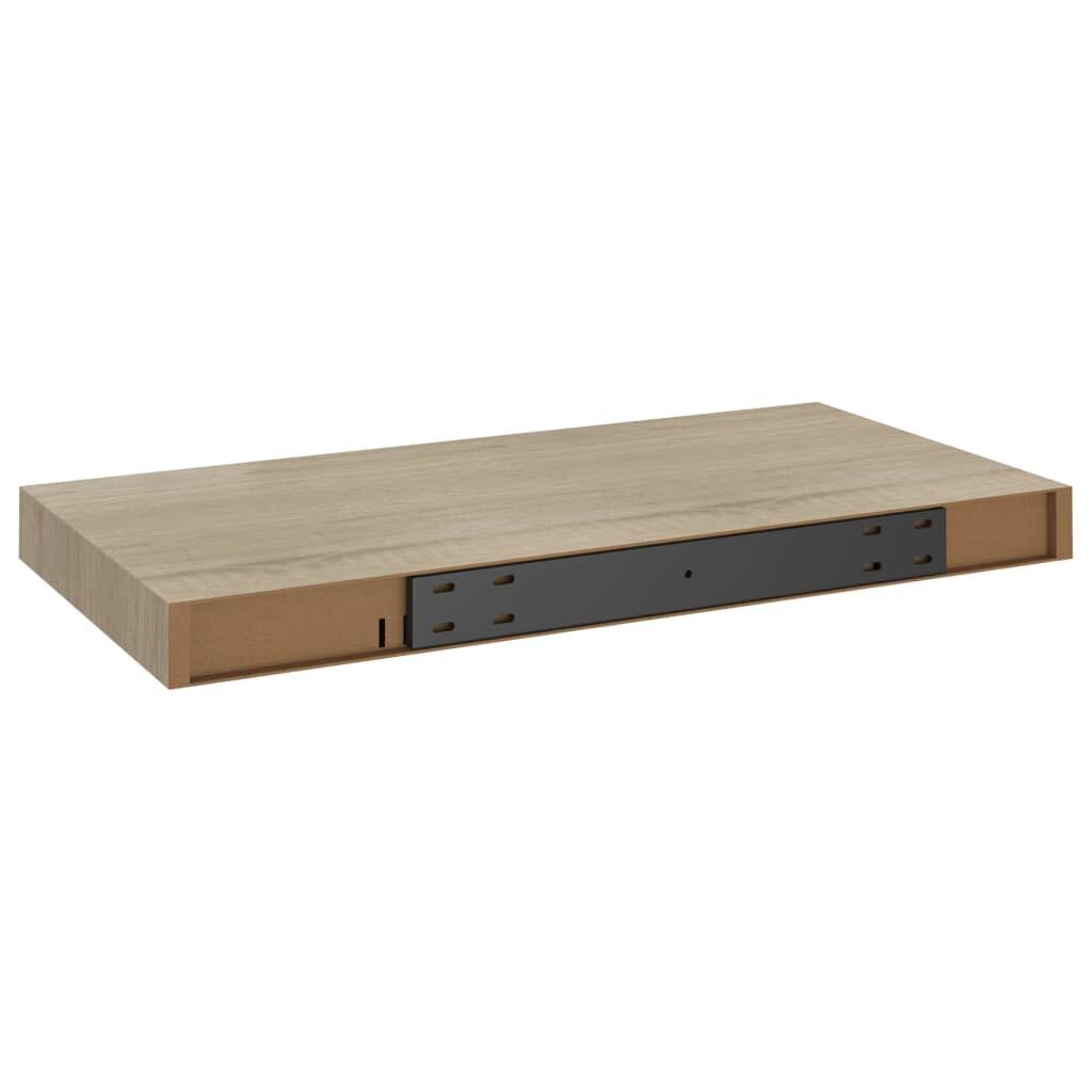 vidaXL seinariiul, tammevärvi, 50 x 23 x 3,8 cm MDF hind ja info | Riiulid | kaup24.ee