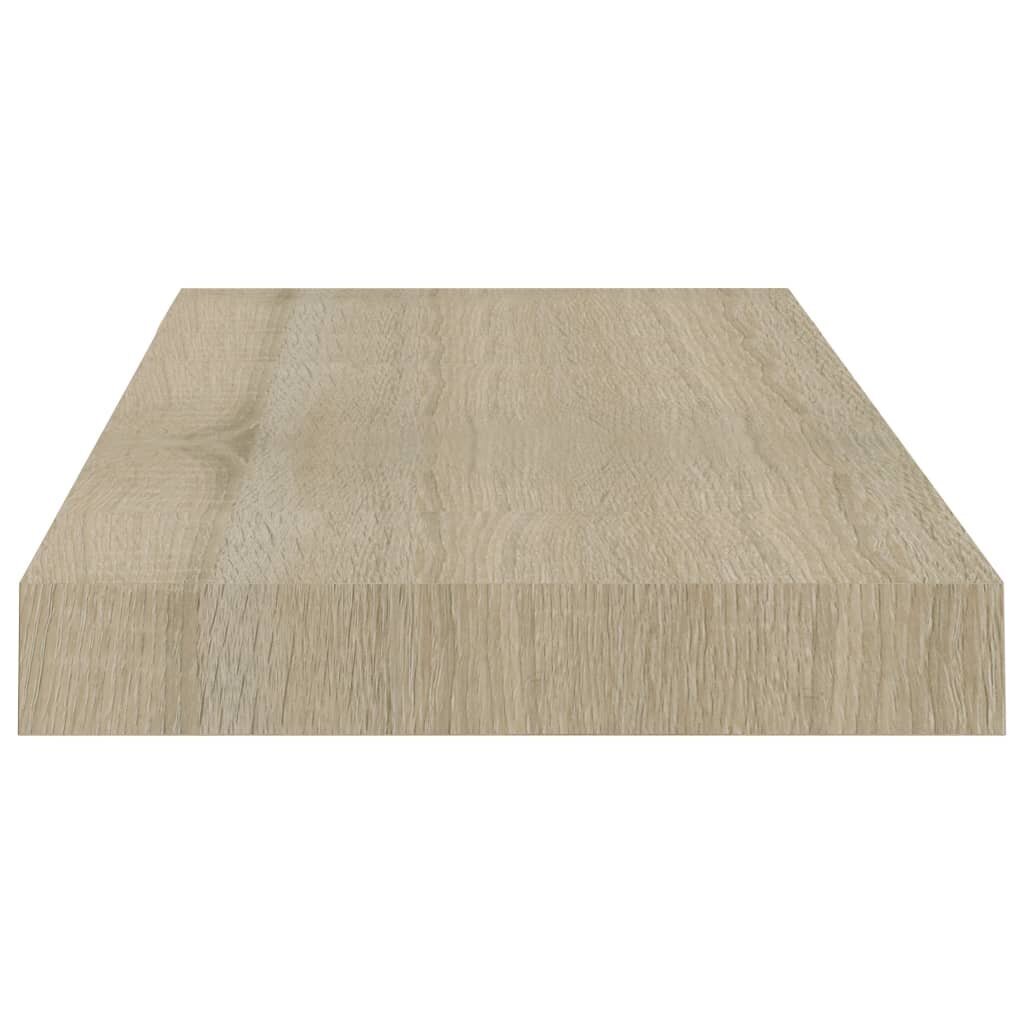 vidaXL seinariiul, tammevärvi, 50 x 23 x 3,8 cm MDF hind ja info | Riiulid | kaup24.ee