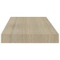 vidaXL seinariiul, tammevärvi, 50 x 23 x 3,8 cm MDF hind ja info | Riiulid | kaup24.ee