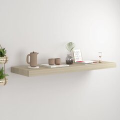 vidaXL seinariiul, tamm, 80 x 23,5 x 3,8 cm MDF цена и информация | Полки | kaup24.ee