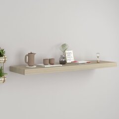 vidaXL seinariiul, tammevärvi, 90 x 23,5 x 3,8 cm MDF цена и информация | Полки | kaup24.ee