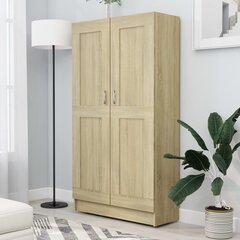 vidaXL raamatukapp Sonoma tamm 82,5 x 30,5 x 150 cm puitlaastplaat цена и информация | Полки | kaup24.ee