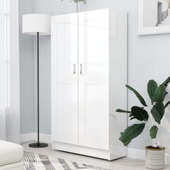 Витринный шкафчик, 82,5x30,5x150 см, белый цена и информация | Полки | kaup24.ee