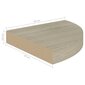 vidaXL nurgariiul, tamm, 25 x 25 x 3,8 cm MDF hind ja info | Riiulid | kaup24.ee