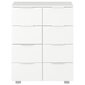 vidaXL puhvetkapp kõrgläikega valge 60 x 35 x 76 cm, puitlaastplaat hind ja info | Kummutid | kaup24.ee