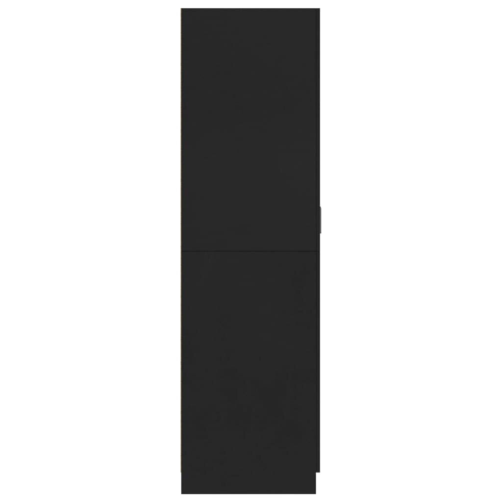 vidaXL garderoob must 80 x 52 x 180 cm puitlaastplaat hind ja info | Kapid | kaup24.ee