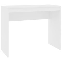 vidaXL kirjutuslaud, valge, 90 x 40 x 72 cm, puitlaastplaat hind ja info | Arvutilauad, kirjutuslauad | kaup24.ee