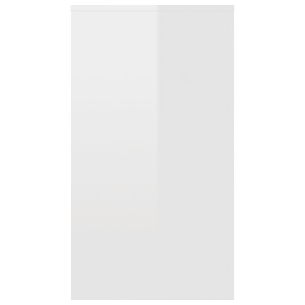 vidaXL kirjutuslaud, kõrgläikega valge, 90 x 40 x 72 cm puitlaastplaat hind ja info | Arvutilauad, kirjutuslauad | kaup24.ee