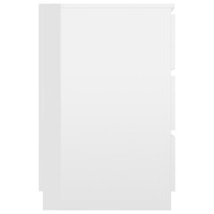 vidaXL kirjutuslaud, kõrgläikega valge, 140 x 50 x 77 cm puitlaastplaat hind ja info | Arvutilauad, kirjutuslauad | kaup24.ee