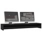 vidaXL monitorialus, must, 100 x 24 x 13 cm, puitlaastplaat hind ja info | Arvutilauad, kirjutuslauad | kaup24.ee