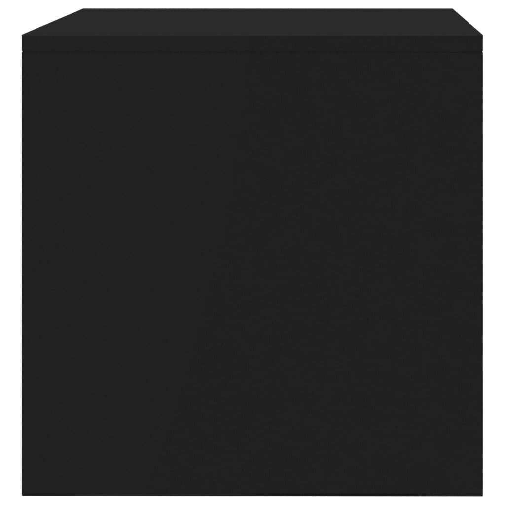 vidaXL telerikapp, must, 80 x 40 x 40 cm, puitlaastplaat hind ja info | TV alused | kaup24.ee