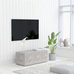 vidaXL telerikapp, betoonhall, 80 x 34 x 30 cm, puitlaastplaat hind ja info | TV alused | kaup24.ee