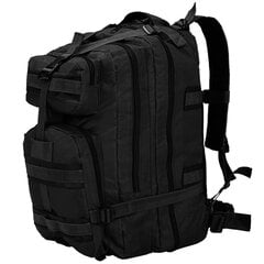 vidaXL armeestiilis seljakott 50 l, must hind ja info | Spordikotid, seljakotid | kaup24.ee