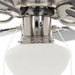 vidaXL kaunistatud laeventilaator valgustusega, 82 cm, tumepruun цена и информация | Ventilaatorid | kaup24.ee